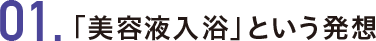 1.「美容液入浴」という発想