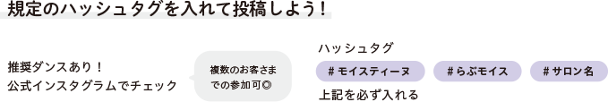 既定のハッシュタグを入れて投稿しよう！