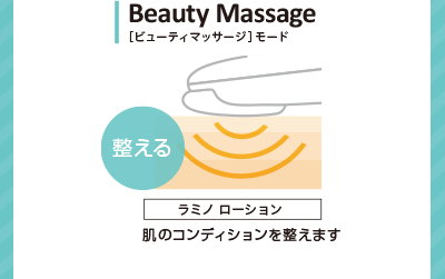 Beauty Massage [ビューティマッサージ]モード 整える 肌のコンディションを整えます。